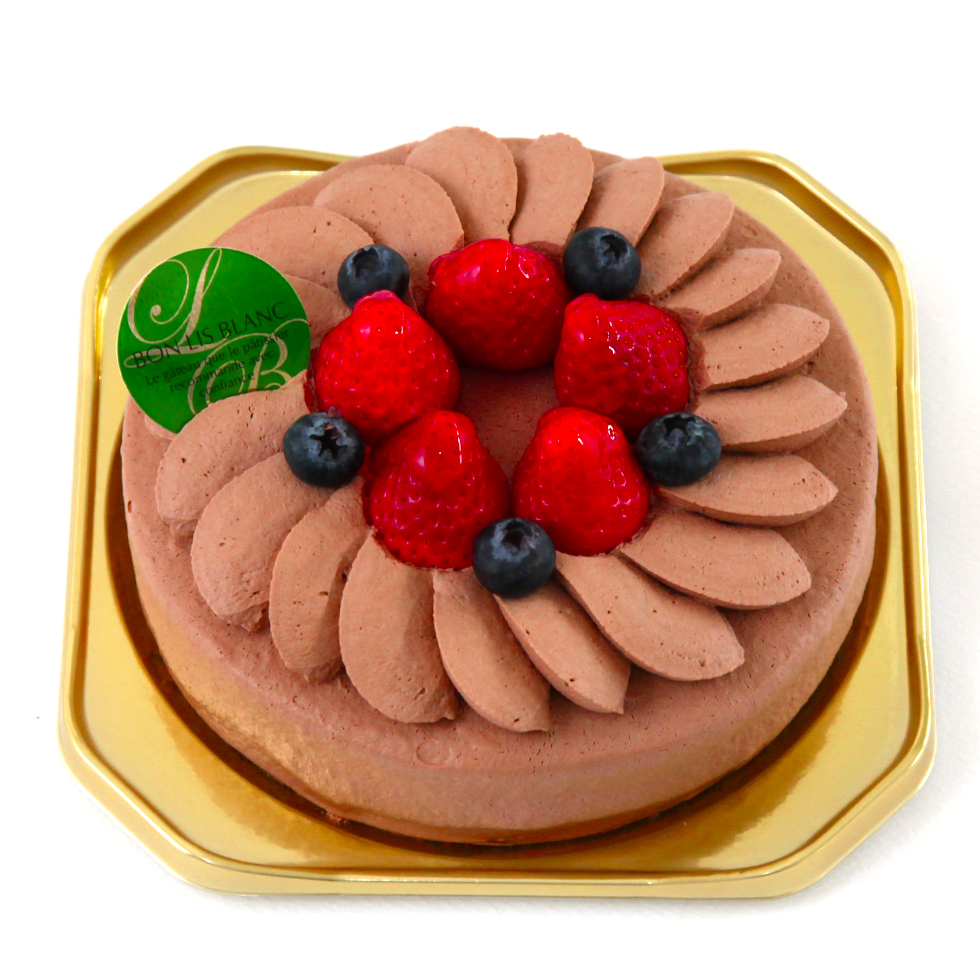 苺のチョコケーキ-デコレーションケーキ