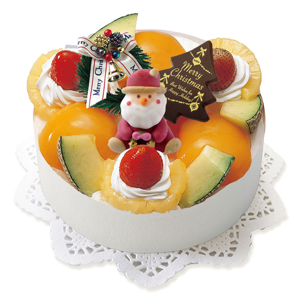 オールドファッションデコレーション-クリスマスケーキ