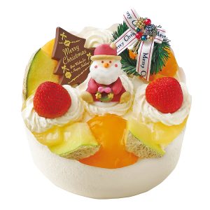 オールドファッションデコレーション-クリスマスケーキ